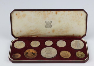 A 1953 cased coin set 