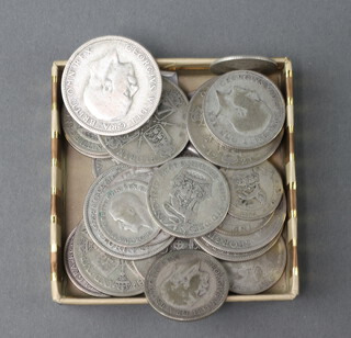 A small quantity of pre-1947 UK coinage including florins, shillings, sixpences, 183 grams 