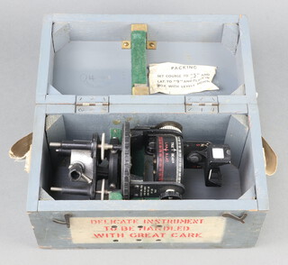 A RAF astro compass marked 2 boxed, labelled 15th April 1958 