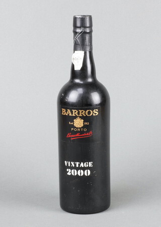 A bottle of 2000 Barros Vintage Port 