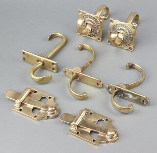 Wessenger & Co. Ltd. 2 brass greenhouse door latches and 3 others 