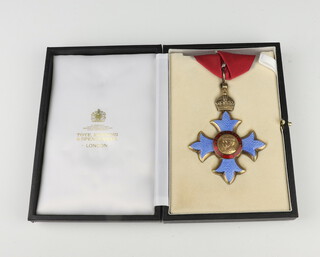 A Commander Of The Most Excellent Order Of The British Empire, second type, civil division neck badge (CBE), cased