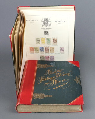 Two 19th Century stamp albums including France, Germany, Philippines, Indo China, Persia, Russia 