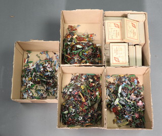 A large collection of Kieler Zinnfiguren figures and boxes (contained in 5 shallow boxes) 