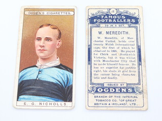 Ogdens cigarette cards - Famous Footballers (1908), a complete set of 50 together with Football  Club Colours (1906 H.68/og.86) a complete set of 51 