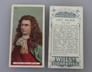 Wills cigarette cards - Builders of The Empire (1898 W.20) a complete set of 50 (with extra no.42 and no.50), no.s 3, 13, 28 and 31 all have uncorrected date errors 