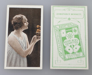 Wills overseas cigarette cards - Cinema Stars Four Aces Issue (1926 W.172) two complete sets of 50 numbered and un-numbered