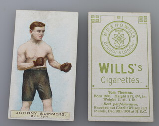 Wills overseas cigarette cards - Boxers (1911 W.153) Green Star and Circle Issue, a complete set of 36 