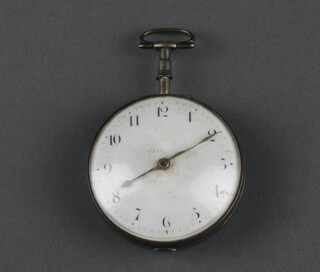 A George III silver key wind pocket watch, the movement inscribed R Benson 22651 London, contained in a 50mm case, London 1805 