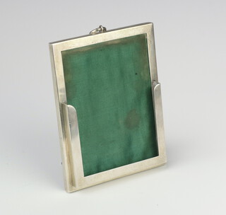 A Victorian rectangular silver calendar holder Birmingham 1898 12cm 