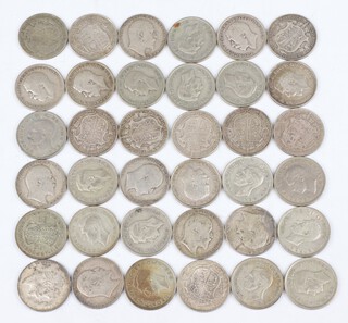 A quantity of pre-1947 half crowns, 500 grams 