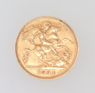 A half sovereign 1904 