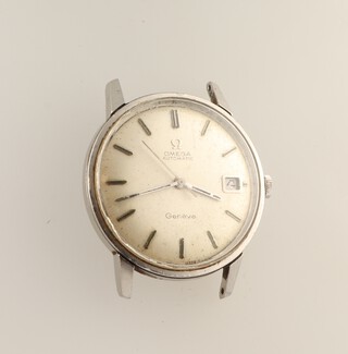 A gentleman's steel cased Omega Automatic Calendar wristwatch movement 25652897 the case 166.002 contained in a 32mm case 