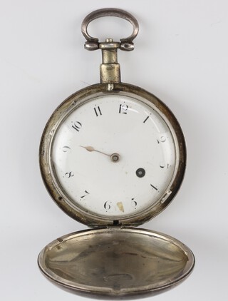 A George III silver key wind hunter pocket watch, the movement inscribed James McCabe Royal Exchange London, numbered 5175 