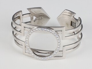 A Pandora 925 paste set bangle, 62 grams