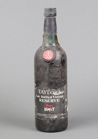 A bottle of Taylors 1967 late bottle vintage reserve port 