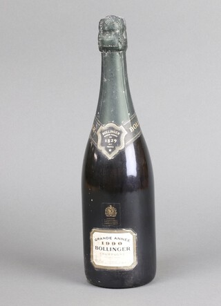 A bottle of 1990 Bollinger Grand Annee champagne 