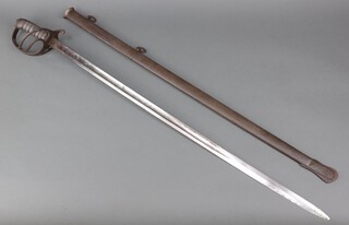 Henry Wilkinson, a Victorian Royal Artillery officer's sword, top of the blade numbered 24035, complete with scabbard 