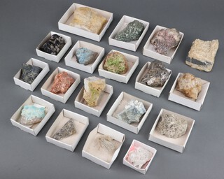 A collection of geological specimens 