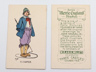 Wills overseas cigarette cards, Merrie England Studies (1916) W.79 a complete set of 40 