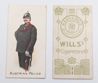 Wills overseas cigarette cards, Police of The World (1910) W.290, a complete set of 25 