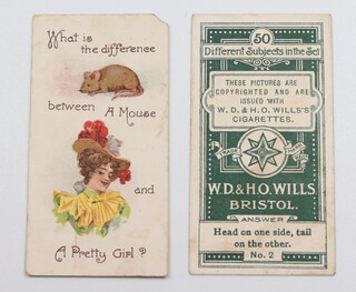 Wills overseas cigarette cards, Conundrums (C1900) W.21, complete set of 50 without album clause, inscribed "fifty different" 