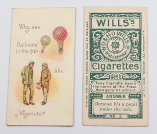 Wills overseas cigarette cards, Conundrums (C1900) W.21, with album clause, a complete set of 25 (plus extra Why is This Man Like Berlin) 