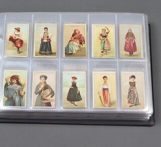 Wills overseas cigarette cards, a binder of incomplete sets to include Builds of All Nations, A Tour Round The World, Time and Money in Different Countries and 3 sets of Aviation 