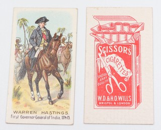 Wills overseas cigarette cards, Governor-General of India (1912) W.229, a complete set of 25 