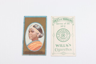 Wills overseas cigarette cards, Races of Mankind (1911), a complete set of 50 