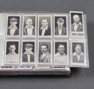 Ogdens Cigarette Cards, a binder of various complete sets to include Cricket 1926, Picturesque Villages, Birds Eggs (cut out), Zoo Studies, Actors Natural and Character Studies, Coronation Procession, Leaders of Men, Cathedrals and Abbeys, Children of All Nations, Modern British Pottery, British Trees and Their Uses, British Birds Eggs 