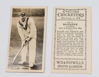 Wills overseas cigarette cards, English Crickets (1926), a complete set of 25 