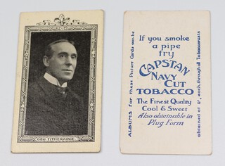 Wills overseas cigarette cards, Stage and Music Hall Celebrities (1908) W.103, oblong frame, mixed alternating Capstan and Vice Regal backs, a complete set of 50 