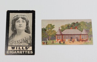 Wills overseas cigarette cards, Actresses tab types un-numbered Scissors issue (1905) W.199 an incomplete set of 12 (and 1 duplicate Kitty Mason) and Derby Day Series (1914) W.181 Scissors issue without title an incomplete set off 8 