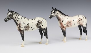 A Beswick race horse no.8701, gloss piebald 20cm, a ditto 