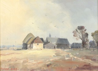 ** Marcus Ford (British 1914-1989), oil on canvas signed, farmyard scene 25cm x 35cm **Please Note - Artist's Resale Rights may be payable on this lot