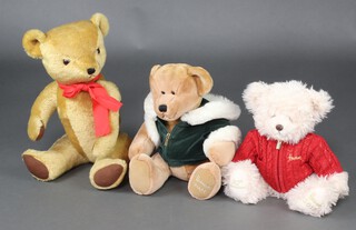 A Harrods 2001 teddy bear, 2015 ditto and 1 other 