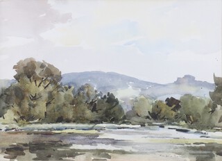 Marjorie Best, watercolour signed, "Burton Mill Pond Sussex" 34cm x 48cm 