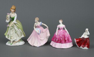 A Royal Doulton figure Invitation HN2170, 13cm, another Dale HN2321, 10cm and two other figures 