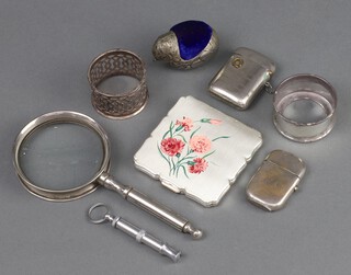 A plated vesta and other minor plated wares