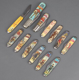 A collection of English pen knives