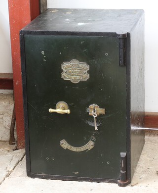 A George Titterton safe complete with 2 keys 66cm x 46cm x 49cm