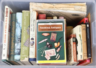 A collection of various books relating to antiques