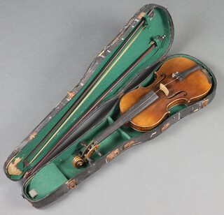 A violin with facsimile label