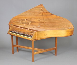 John Morley of London no.759, a model Johannes Morley Londini Fecit clavichord, contained in a walnut case 81cm h x 187cm w x 79cm d 