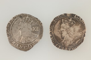 Charles I (1625-1649), 2 silver shillings (heavy clipping to flan) 