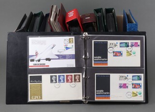 Stamps, Great Britain first day covers, contained in 10 albums from 1966-2001, some with field P.O. postmarks 