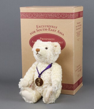 Steiff, The Exclusive for South Asia Prosperity Teddy Bear 1997, limited edition no.566/1847, boxed and with certificate 