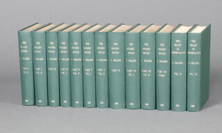 Frazer JG, The Golden Bough, "A Study in Magic and Religion", Macmillan 1932, 11 volumes, "The Belief in Immortality" MacMillan 1922 volumes 2 and 3, all bound in green cloth, gilt spine, 8vo (all ex Christ Hospital school library)