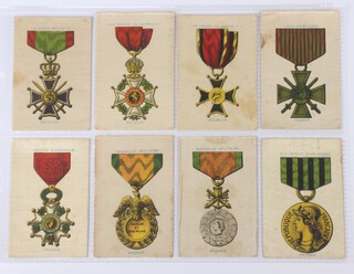 Wills cigarette cards, War Medals W.341 (silks), a "complete" (ex no 67) set of 66  